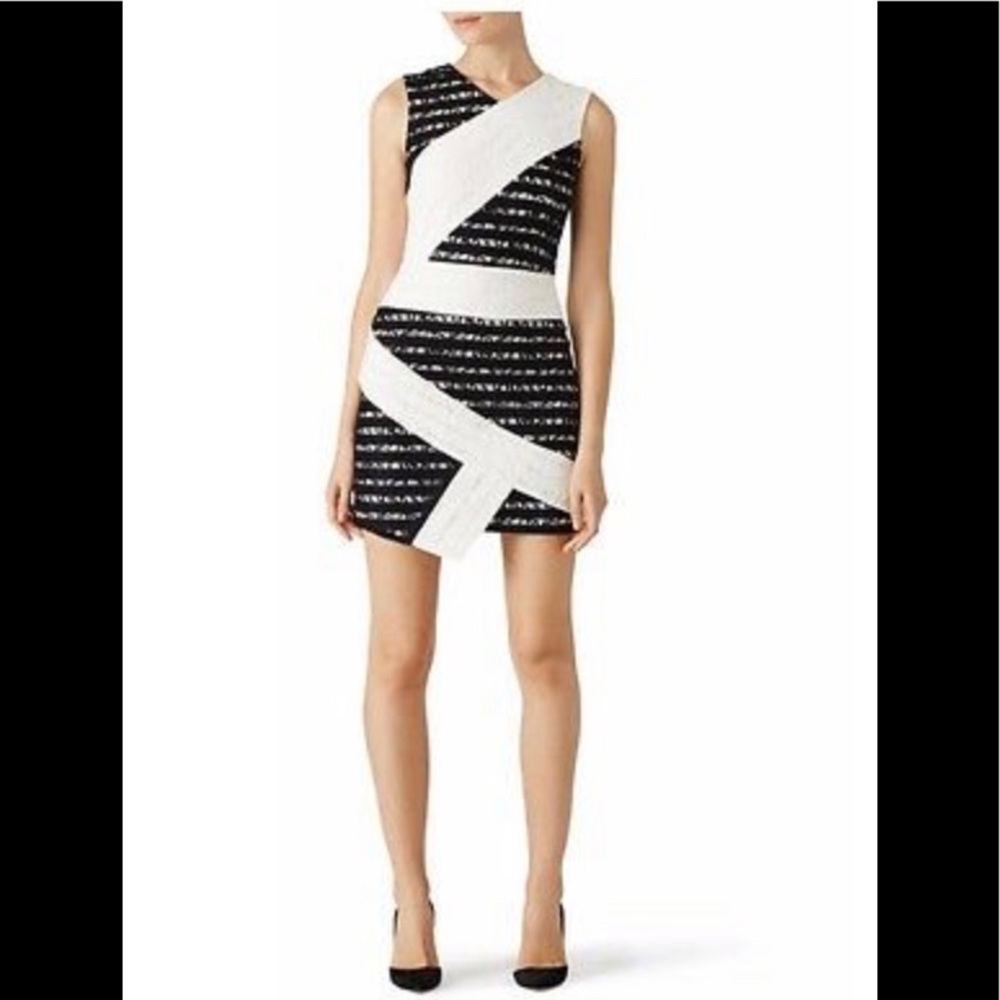 Black and white BCBG Dalia dress